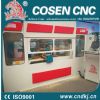 all-closed cnc wood lathe with steel protection hood